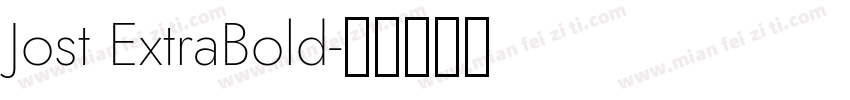 Jost ExtraBold字体转换